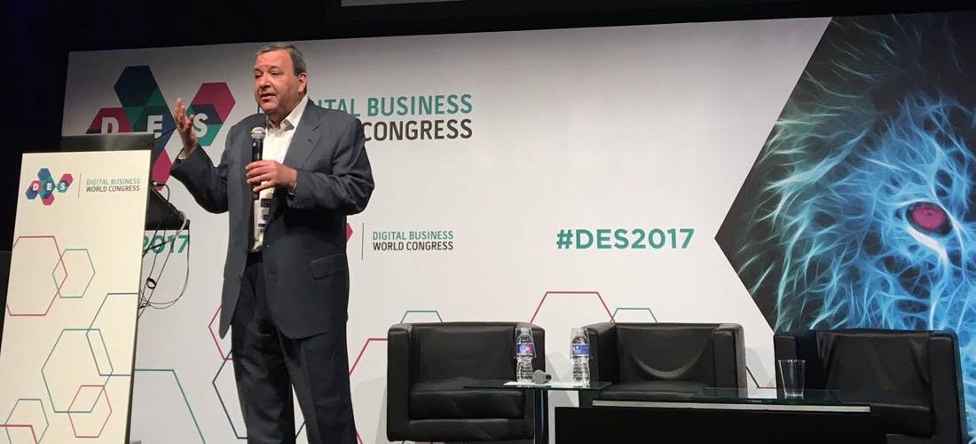 Michael Krigsman on stage at DES